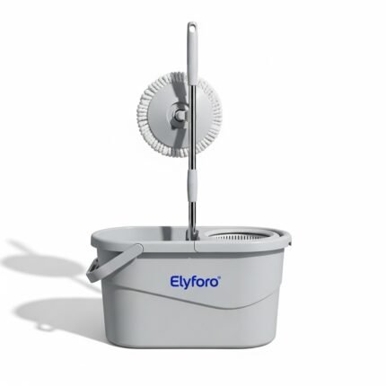 Elyforo 360° Spin Mop and Bucket System with Wringer for Floor Cleaning